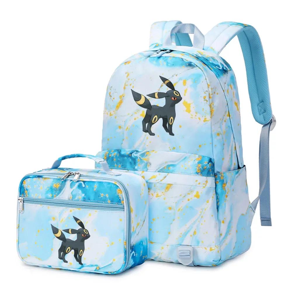 Kawaii Pokemon Umbreon Backpack And Lunch Bag
