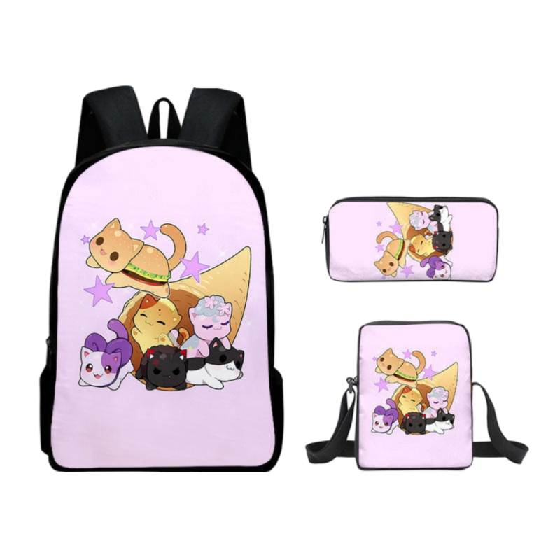 Kawaii Aphmau Meemeows Mystery Backpack And Lunch Bag With Pencil Case ...