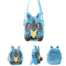 Kawaii Cartoon Pokemon Lucario Plush Backpack Kawaii Cartoon Pokemon Lucario Plush Backpack