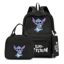 Cartoon Kawaii Lilo & Stitch Waterproof Backpack And Lunch Bag With Pencil Case Cartoon Kawaii Lilo & Stitch Waterproof Backpack And Lunch Bag With Pencil Case