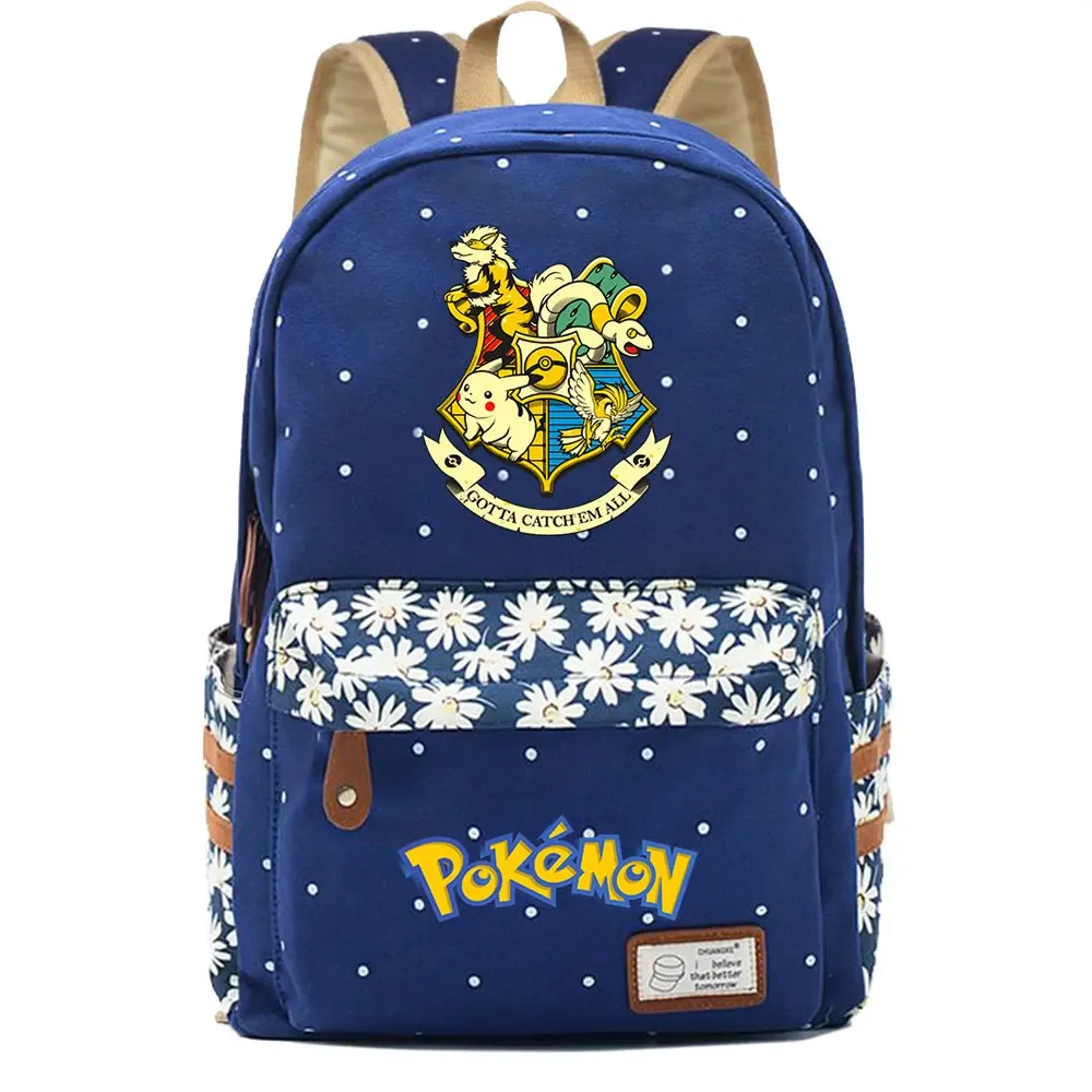 Cartoon Pokémon Character Kawaii School Bag