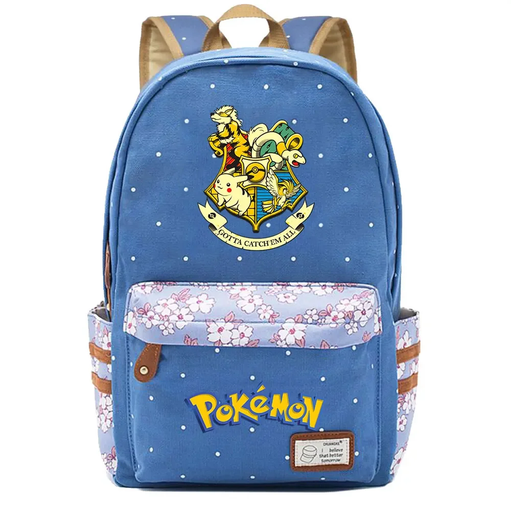 Cartoon Pokémon Character Kawaii School Bag