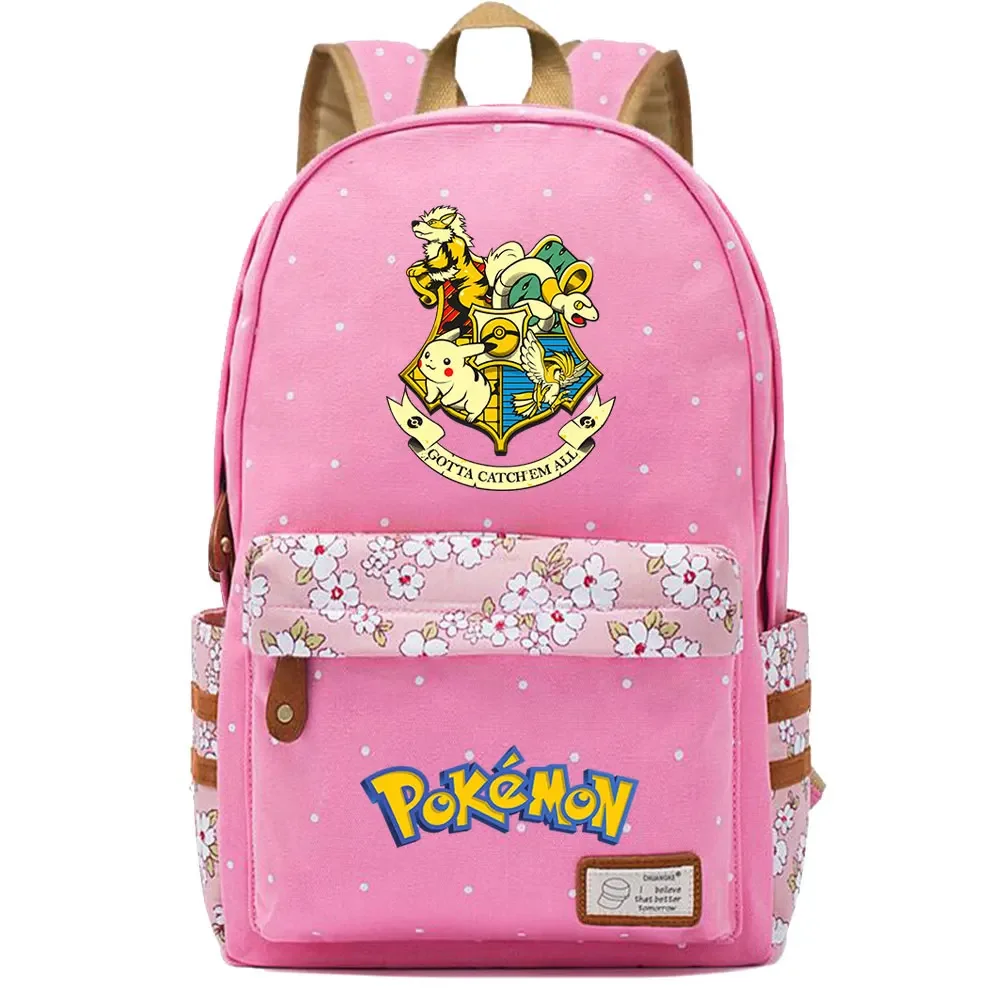 Cartoon Pokémon Character Kawaii School Bag