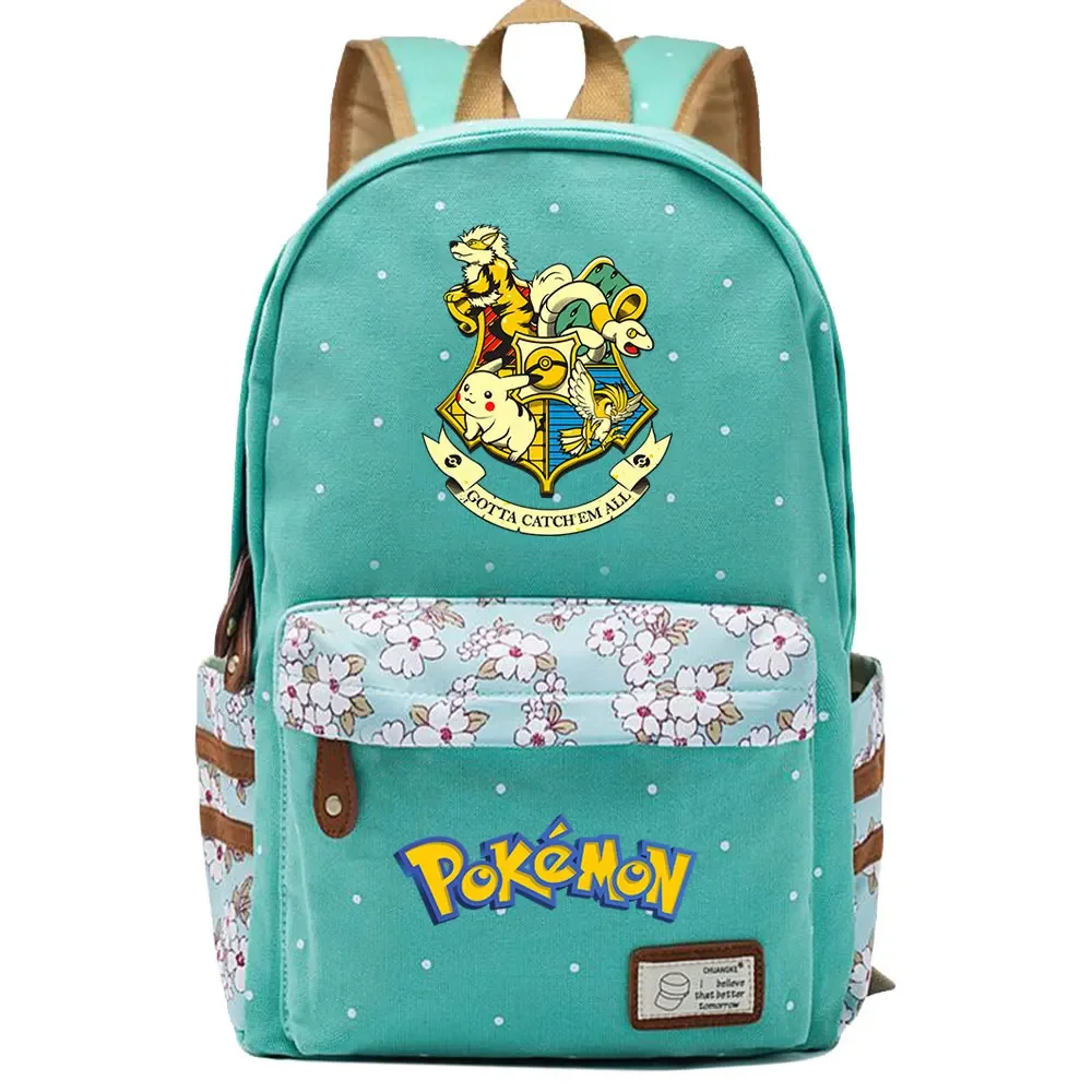 Cartoon Pokémon Character Kawaii School Bag
