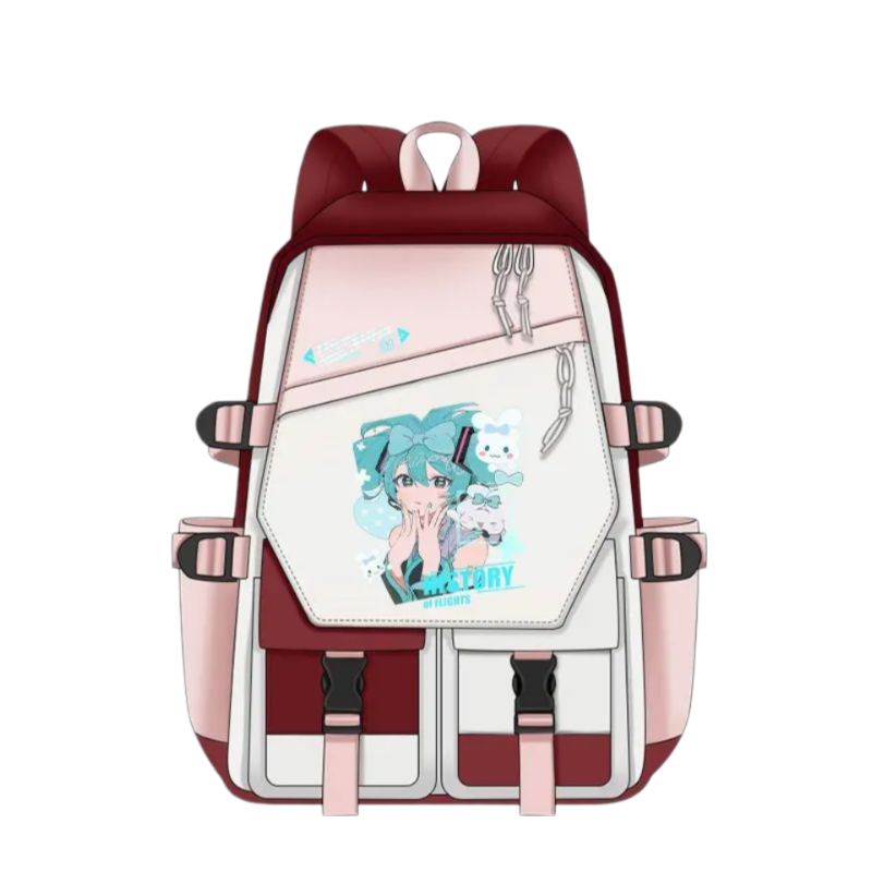 Kawaii Anime Hatsune Miku With Cinnamoroll Backpack