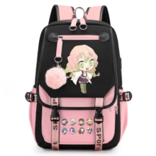 Kawaii Demon Slayer Mitsuri Kanroji Shoulder Backpack Kawaii Demon Slayer Mitsuri Kanroji Shoulder Backpack