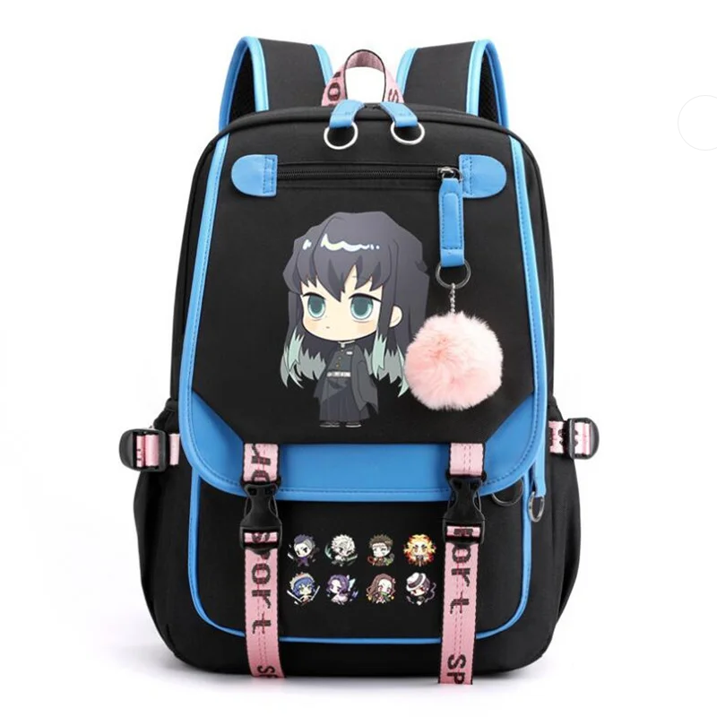 Kawaii Demon Slayer Muichiro Tokito Backpack Kawaii Demon Slayer Muichiro Tokito Backpack