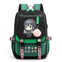 Kawaii Demon Slayer Chibi Muichiro Tokito Backpack Kawaii Demon Slayer Chibi Muichiro Tokito Backpack