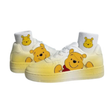 Kawaii Cartoon Winnie The Pooh Women Flat Sneakers Kawaii Cartoon Winnie The Pooh Women Flat Sneakers