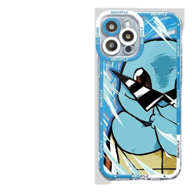 Kawaii Anime Squirtle Phone Case For iPhone