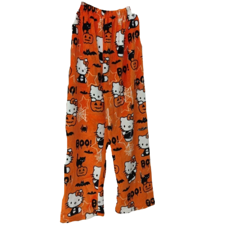 Kawaii Sanrio Cartoon Hello Kitty And Halloween Pajamas