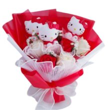 Kawaii Cartoon Hello Kitty Flower Toy Bouquet Kawaii Cartoon Hello Kitty Flower Toy Bouquet