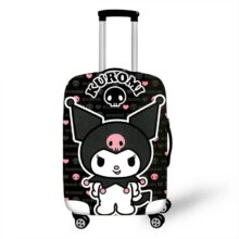 Cute Printed Sanrio Kuromi Luggage Cover Elastic Suitcase Protective Covers Travel Accessories Anti-Dust Protective Cover Cute Printed Sanrio Kuromi Luggage Cover Elastic Suitcase Protective Covers Travel Accessories Anti-Dust Protective Cover