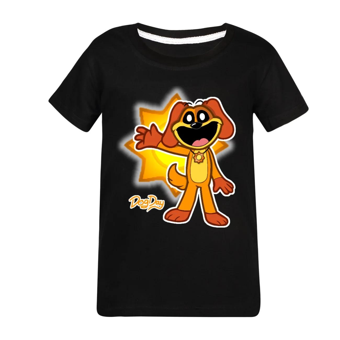Kawaii Cartoon Smiling Critters Dog Day T-Shirt Kids Kawaii Cartoon Smiling Critters Dog Day T-Shirt Kids