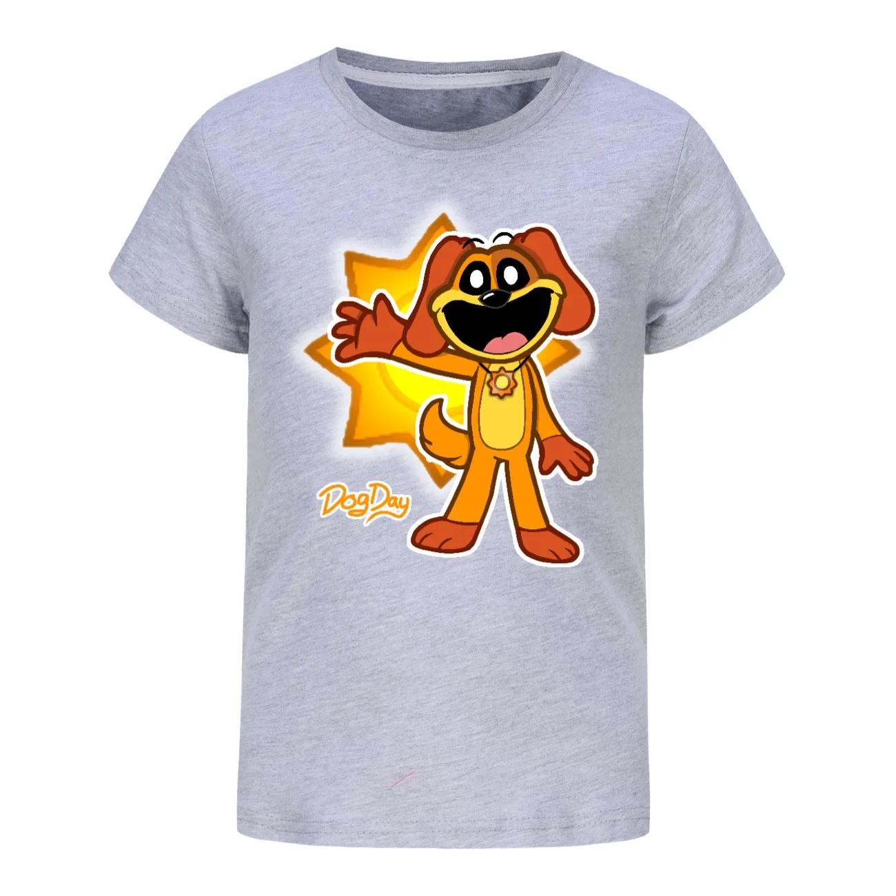 Kawaii Cartoon Smiling Critters Dog Day T-Shirt Kids Kawaii Cartoon Smiling Critters Dog Day T-Shirt Kids