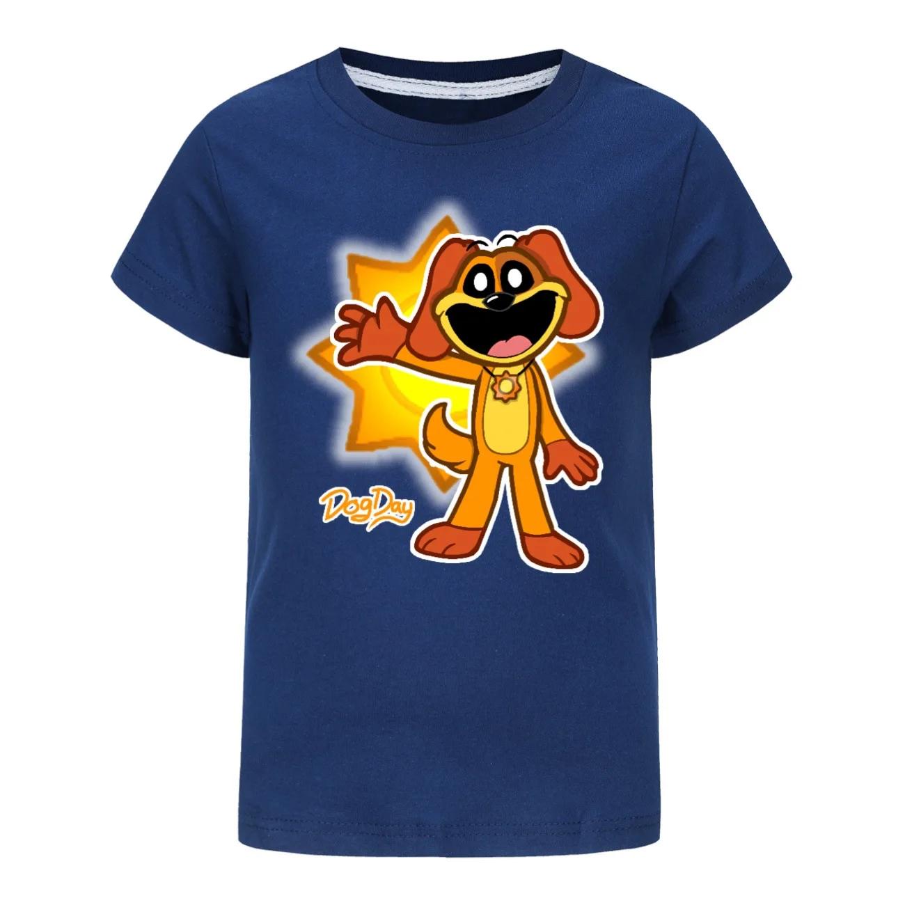 Kawaii Cartoon Smiling Critters Dog Day T-Shirt Kids Kawaii Cartoon Smiling Critters Dog Day T-Shirt Kids
