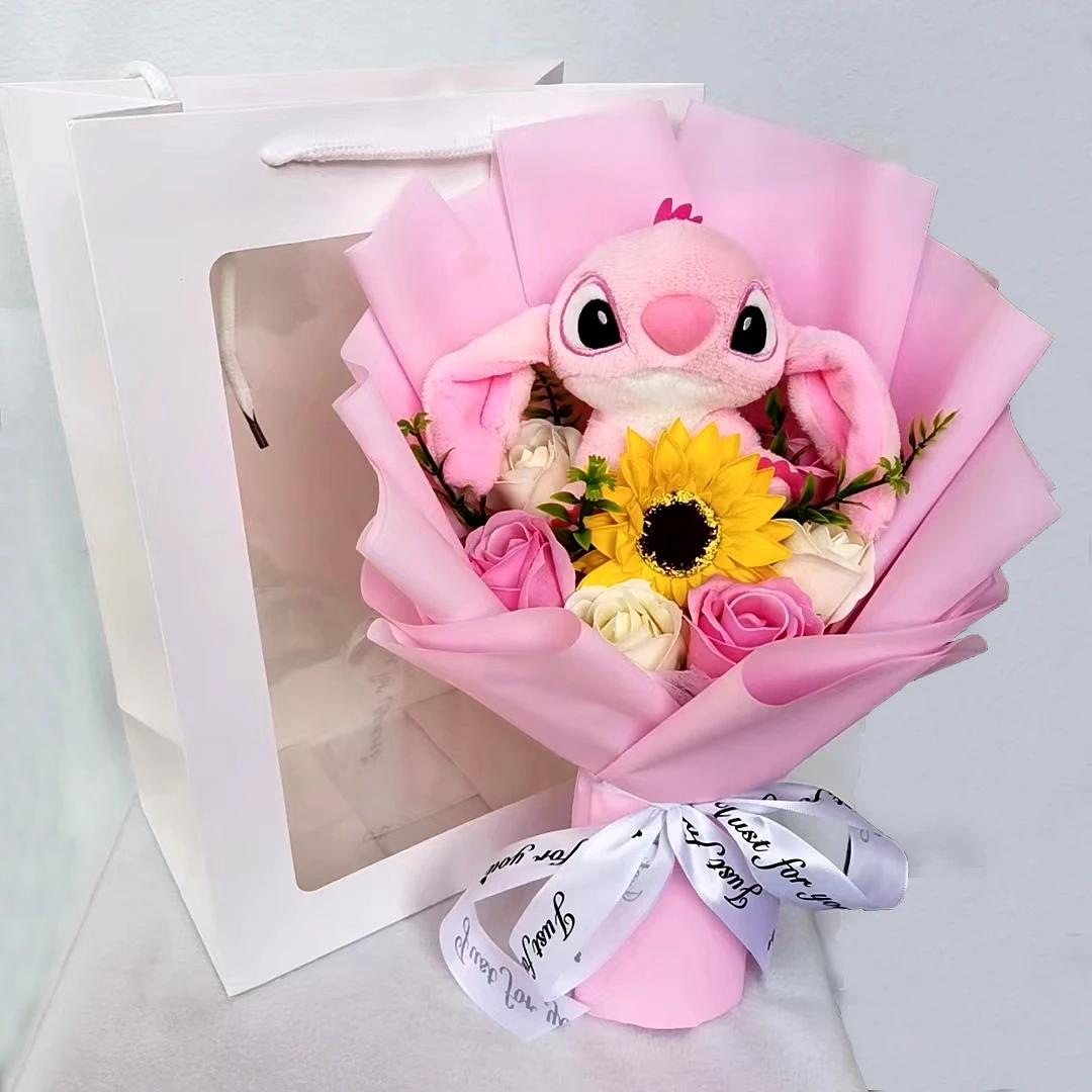 Cartoon Kawaii Stitch Toy Plush Bouquet - KawaiiMerch.com