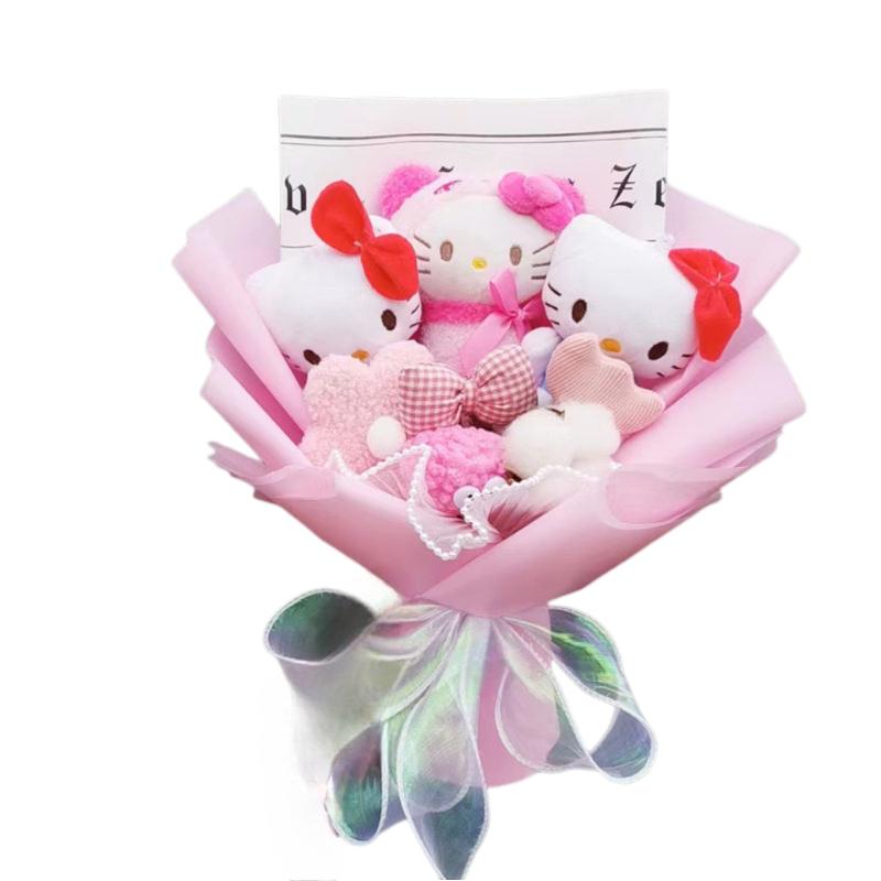 Sanrio Kawaii Hello Kitty Soft Plush Toy Bouquet Sanrio Kawaii Hello Kitty Soft Plush Toy Bouquet
