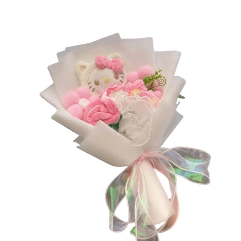 Cartoon Kawaii Hello Kitty Toy Plush Flower Bouquet