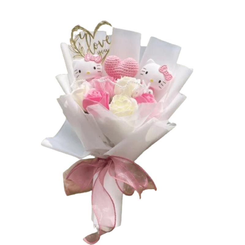 Cartoon Kawaii Hello Kitty Toy Plush Bouquet