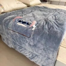 Disney Stitch Throw Pillow Blankets Two In One Kawaii Flannel Pillow Thickened Nap Blanket Living Room Child Bedroom Decoration Disney Stitch Throw Pillow Blankets Two In One Kawaii Flannel Pillow Thickened Nap Blanket Living Room Child Bedroom Decoration