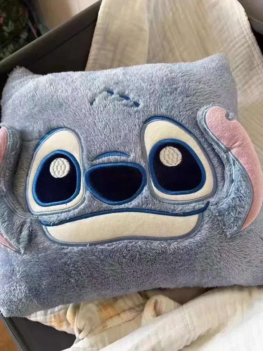 Kawaii Cartoon Stitch Blanket With Pillow