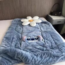 Disney Stitch Throw Pillow Blankets Two In One Kawaii Flannel Pillow Thickened Nap Blanket Living Room Child Bedroom Decoration Disney Stitch Throw Pillow Blankets Two In One Kawaii Flannel Pillow Thickened Nap Blanket Living Room Child Bedroom Decoration