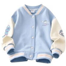 Kawaii Sanrio Cartoon Cinnamoroll Baseball Coat Kawaii Sanrio Cartoon Cinnamoroll Baseball Coat