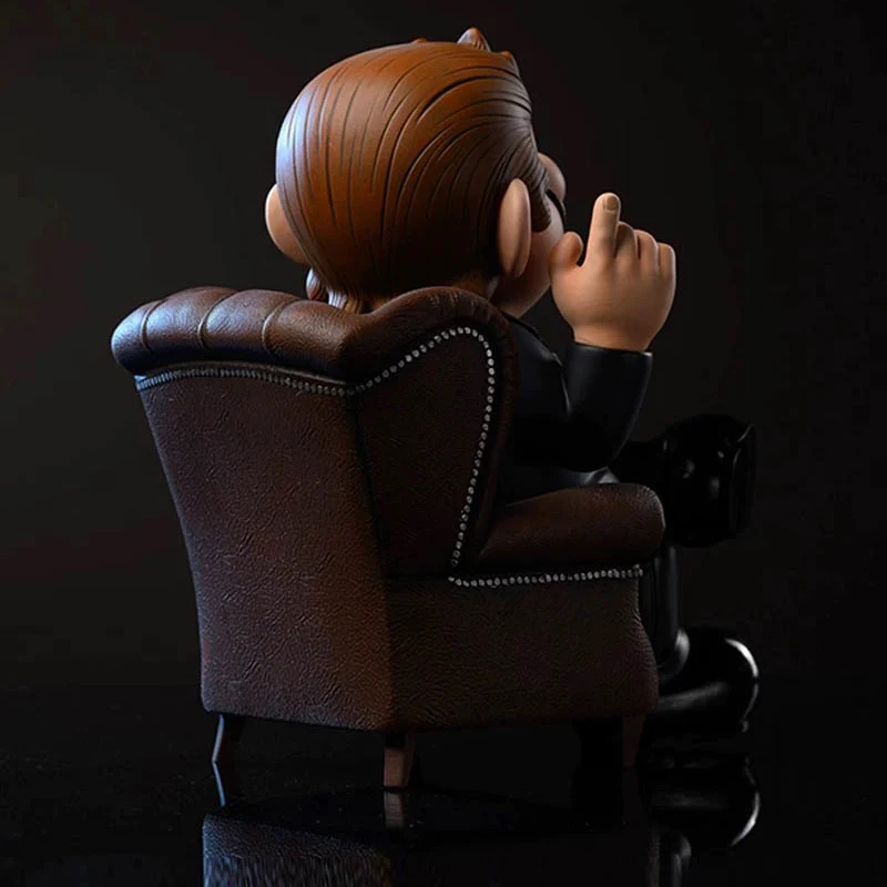 Kawaii Anime Super Mario Godfather Action Figure Toy