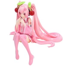 New Hatsune Miku Anime figure Pink dress PVC model action toys Cherry pink cherry blossom decoration collect gifts New Hatsune Miku Anime figure Pink dress PVC model action toys Cherry pink cherry blossom decoration collect gifts