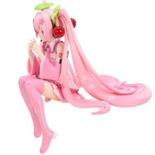 New Hatsune Miku Anime figure Pink dress PVC model action toys Cherry pink cherry blossom decoration collect gifts New Hatsune Miku Anime figure Pink dress PVC model action toys Cherry pink cherry blossom decoration collect gifts
