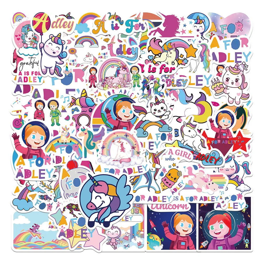 Kawaii Cartoon A For Adley Graffiti Sticker Kawaii Cartoon A For Adley Graffiti Sticker
