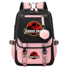 Kawaii Jurassic Park School Bag With USB Port Kawaii Jurassic Park School Bag With USB Port
