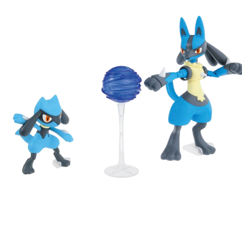 Kawaii Pokemon Lucario And Riolu Action Figure Toy