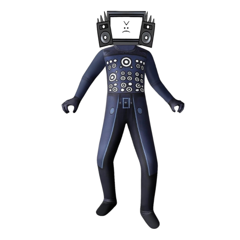 Skibidi Toilet Titan TV Man Halloween Cosplay Costume