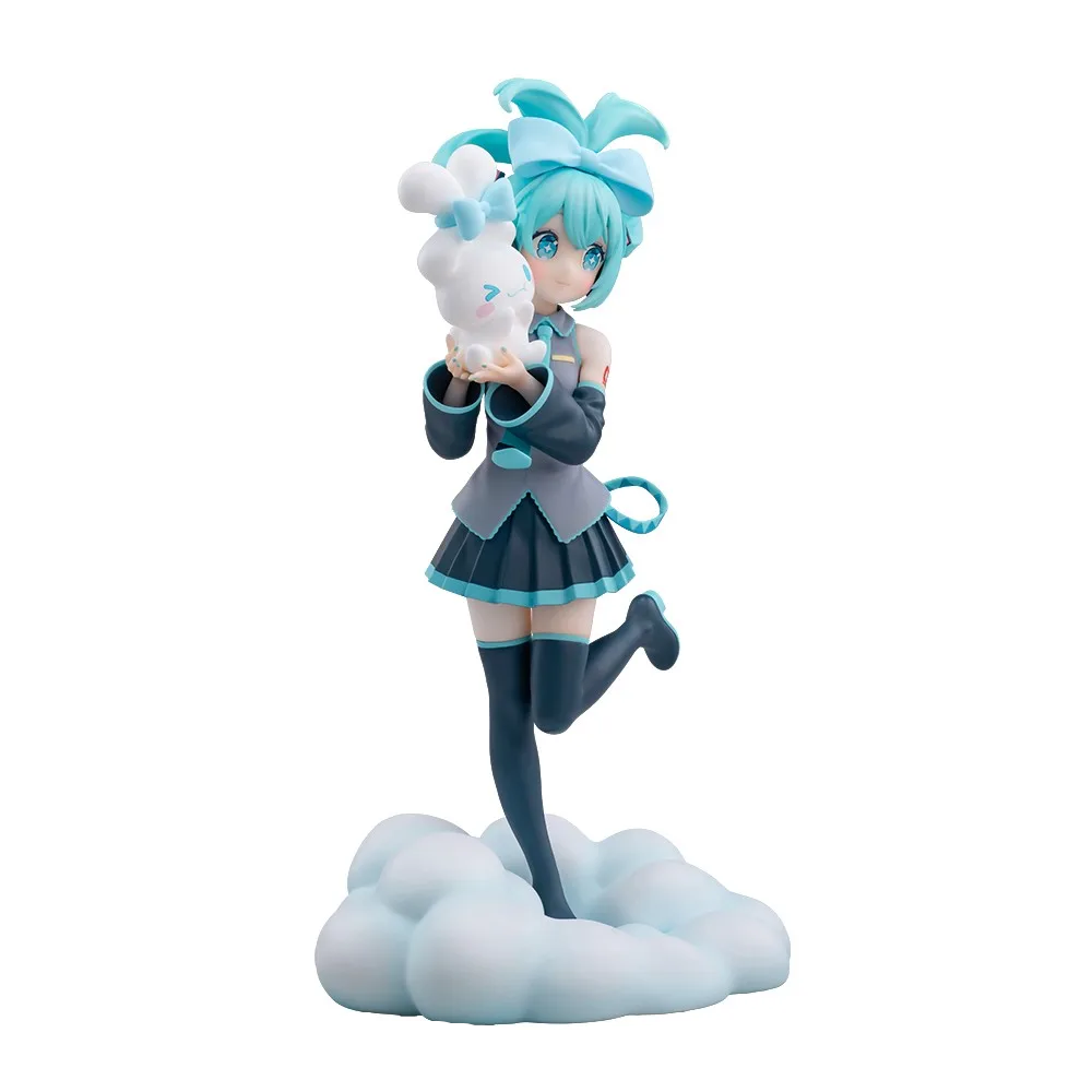 17cm Anime Kawaii Hatsune Miku X Cinnamoroll Figure Action Toy