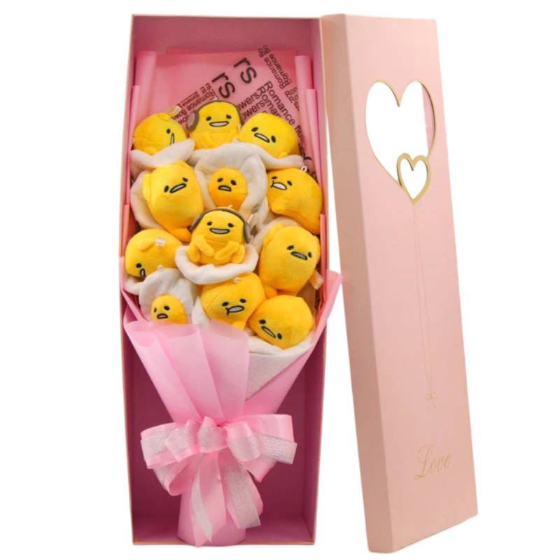 Anime Kawaii Sanrio Gudetama Plush Bouquet With Box