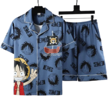 Kawaii Cartoon One Piece Monkey D. Luffy Cotton Pajama Set Kawaii Cartoon One Piece Monkey D. Luffy Cotton Pajama Set