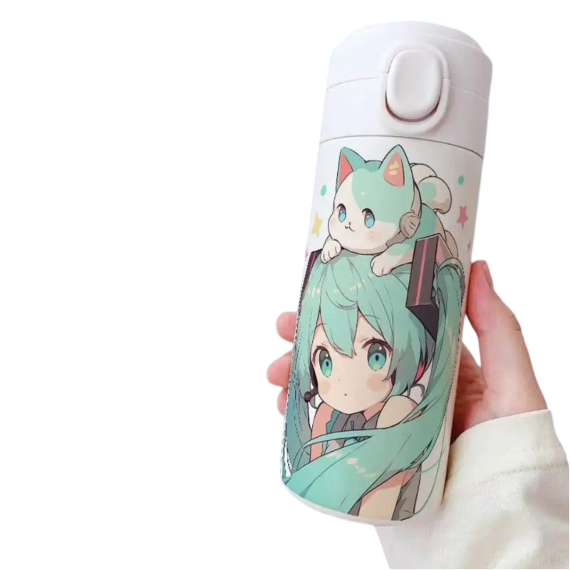 420ml Kawaii Anime Hatsune Miku Cartoon Water Bottle 420ml Kawaii Anime Hatsune Miku Cartoon Water Bottle