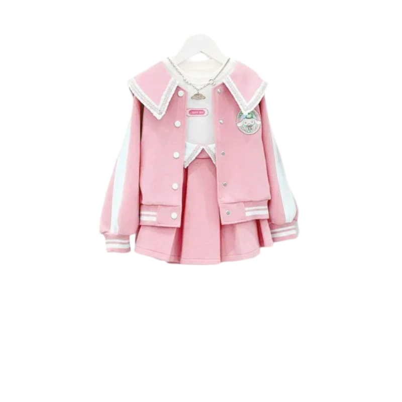 Kawaii Sanrio Cinnamoroll Uniform Jacket Pleated With Skirt