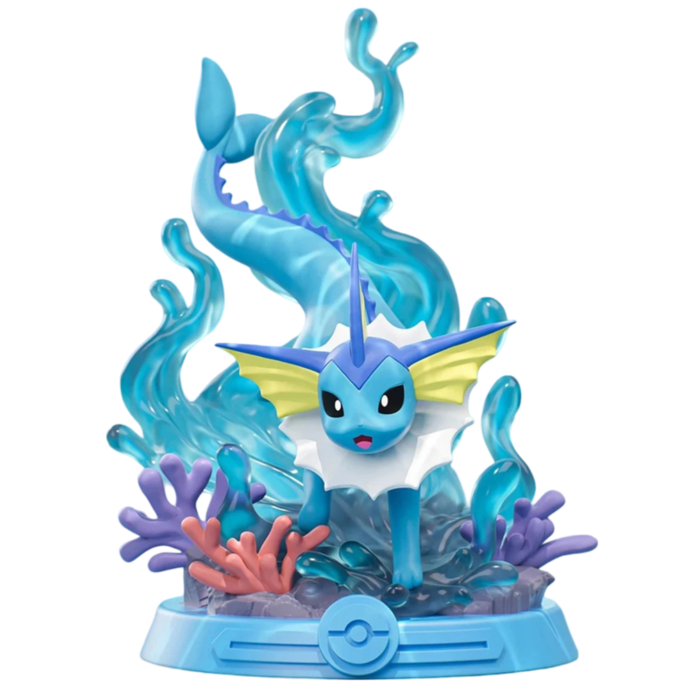 Cartoon Kawaii Pokemon Vaporeon Figure Ornament Cartoon Kawaii Pokemon Vaporeon Figure Ornament