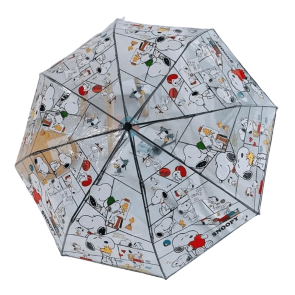 Kawaii Cartoon Snoopy Character Transparent Umbrella