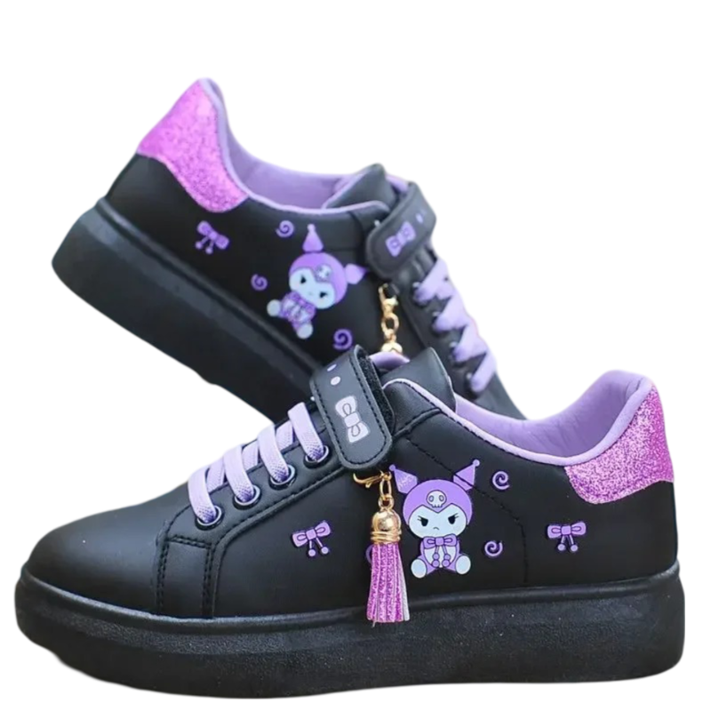 Kawaii Sanrio Cartoon Kuromi Children Sneakers