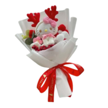 Kawaii Sanrio Hello Kitty Plush Toy Christmas Bouquet Kawaii Sanrio Hello Kitty Plush Toy Christmas Bouquet