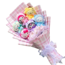 Kawaii Sanrio Character Cartoon Plush Toy Flower Bouquet Kawaii Sanrio Character Cartoon Plush Toy Flower Bouquet