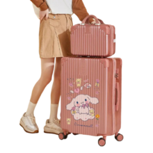 Kawaii Anime Cinnamoroll Suitcase With Handbag Kawaii Anime Cinnamoroll Suitcase With Handbag