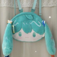 Hatsune Miku Shoulder Bag New Backpack Cute Anime Girl Plush Cartoon Kawaii Knapsack Student Bag Packet Kids Gifts Toys Hatsune Miku Shoulder Bag New Backpack Cute Anime Girl Plush Cartoon Kawaii Knapsack Student Bag Packet Kids Gifts Toys