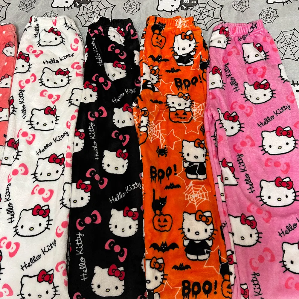 Sanrio Kawaii Hello Kitty Winter Pajama Pants 