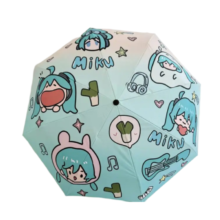Anime Kawaii Hatsune Miku Printed Umbrella Anime Kawaii Hatsune Miku Printed Umbrella