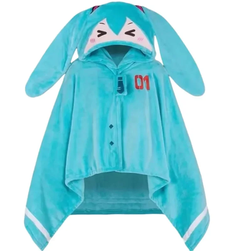 Kawaii Anime Hatsune Miku Hooded Blanket